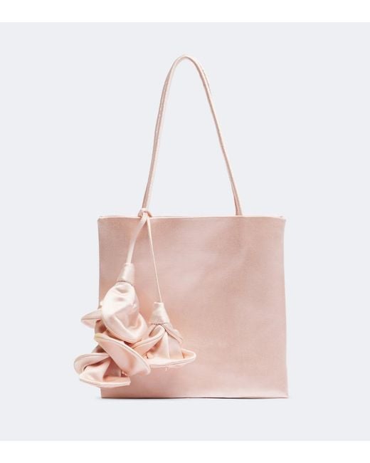 Magda Butrym Pink Julia Small Satin Shoulder Bag