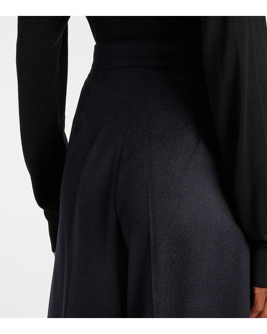 Pantalon Ample Fagus En Laine Max Mara en coloris Blue