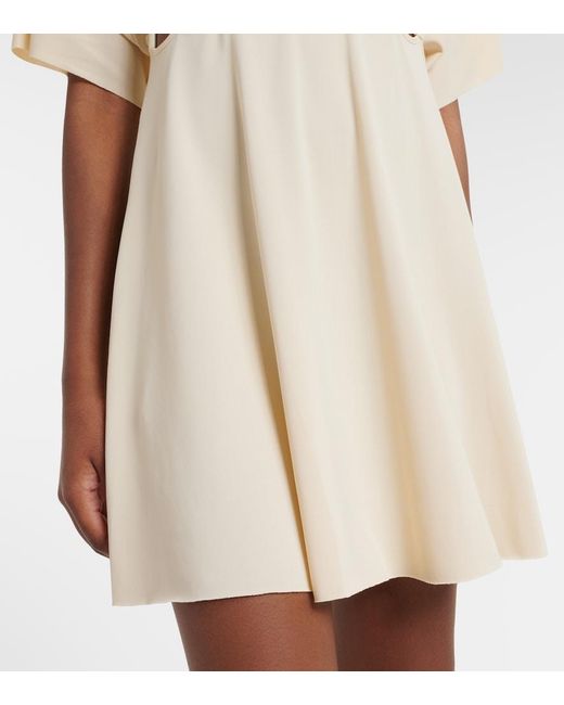 Eres Natural Connection Cutout Jersey Minidress