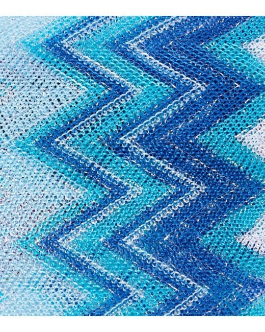 Missoni Knitted Headband in Blue | Lyst display picture 2