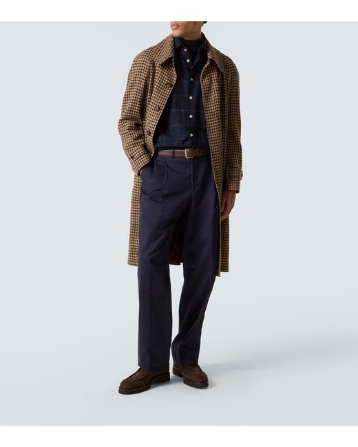 John Lobb Brown Suede Desert Boots for men