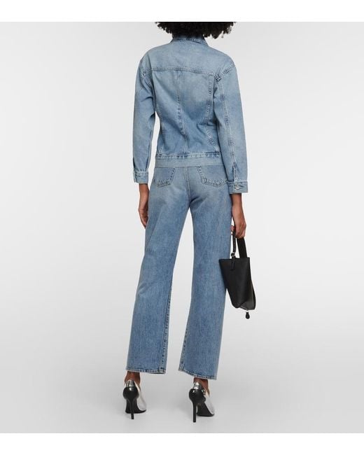 AG Jeans Blue X Emrata Bell Denim Jacket