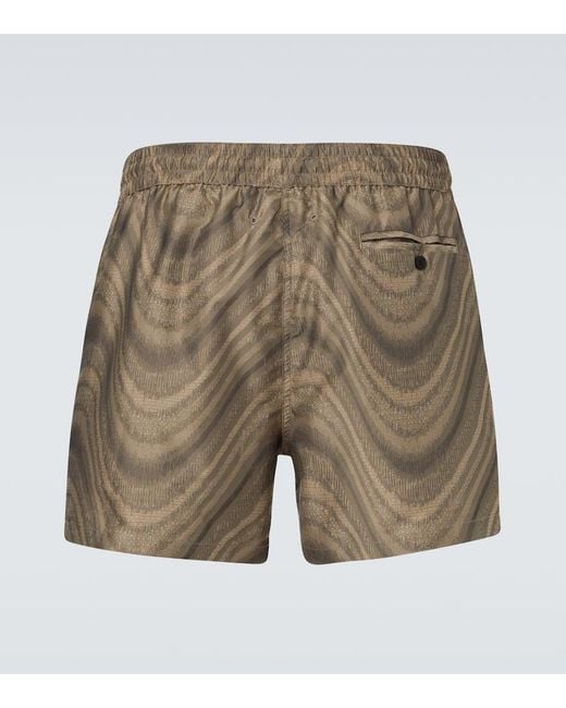 Frescobol Carioca Green Printed Swim Trunks for men