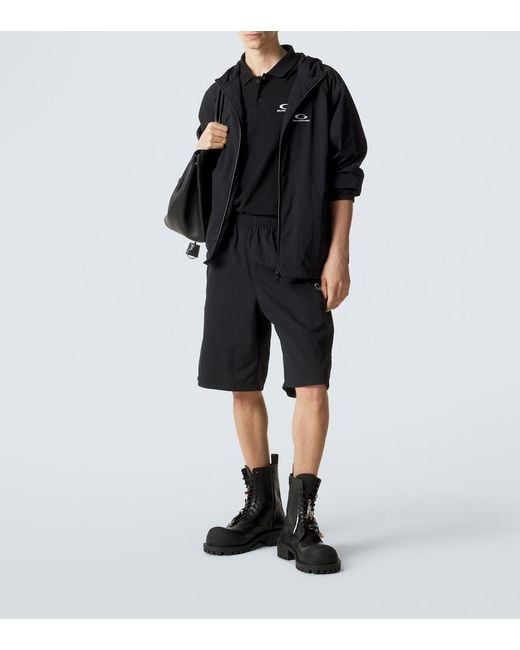 Balenciaga Black Technical Track Jacket for men