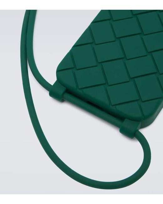 Funda con cordon para iPhone 14 Pro Bottega Veneta de hombre de color Green