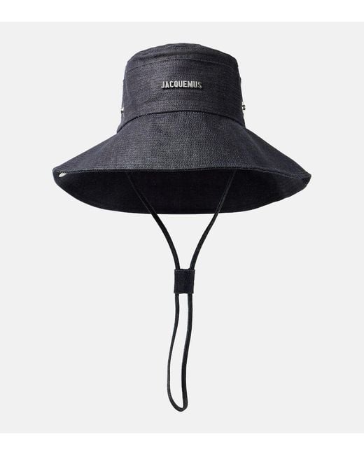 Cappello Da Pescatore Bob De-Nimes di Jacquemus in Black