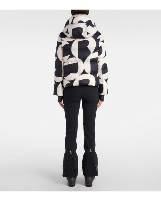 Bogner Black Maja Printed Down Ski Jacket