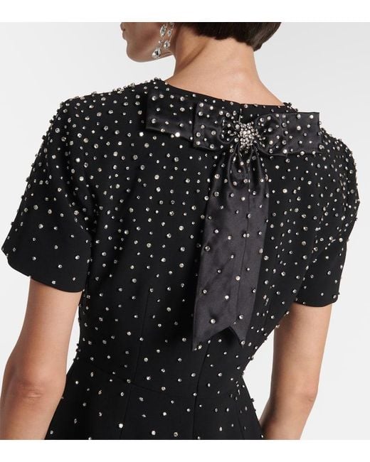 Carolina Herrera Black Robe Mit Kristallen
