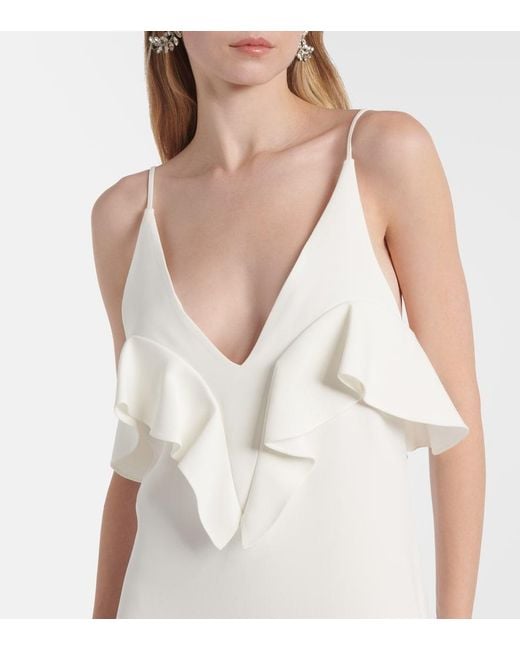 Stella McCartney White Ruffled Gown