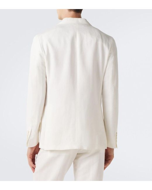 Canali Natural Kei Linen And Silk Blazer for men