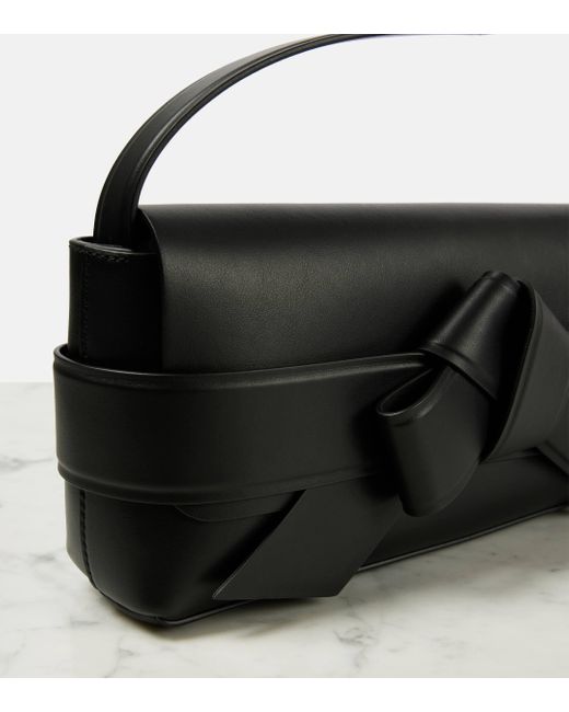 Acne Black Musubi Leather Shoulder Bag
