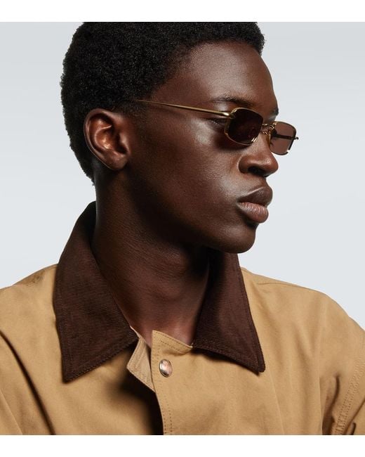 Gafas De Sol Rectangulares Dusk Jacques Marie Mage de hombre de color Brown