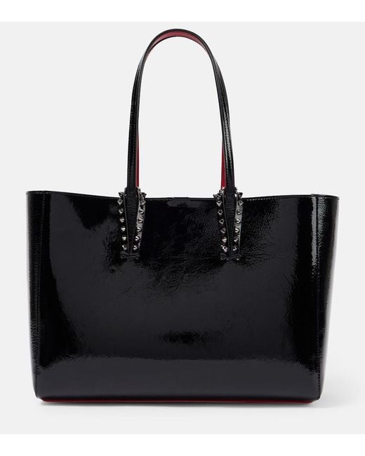 Christian Louboutin Black Cabata Small Leather Tote Bag
