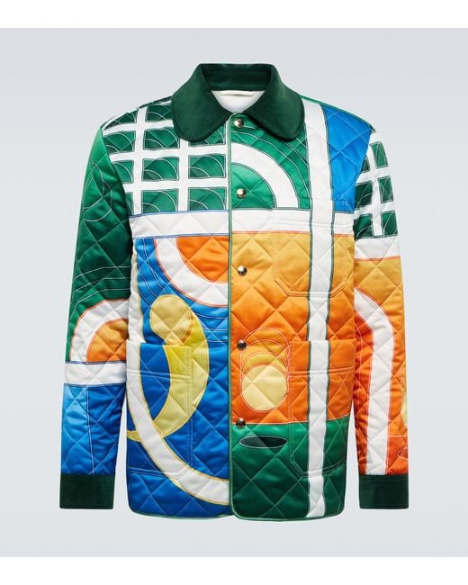 CASABLANCA Multicolor Printed Jacket for men