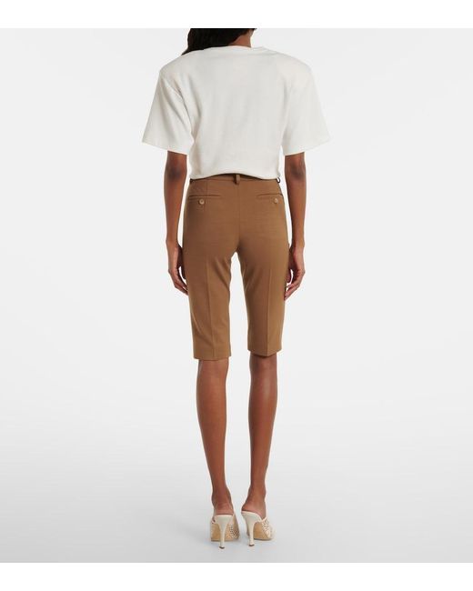 Magda Butrym Brown Knitted Capri Pants