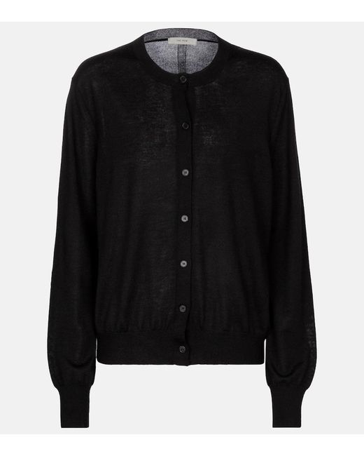 The Row Black Battersea Cashmere Cardigan