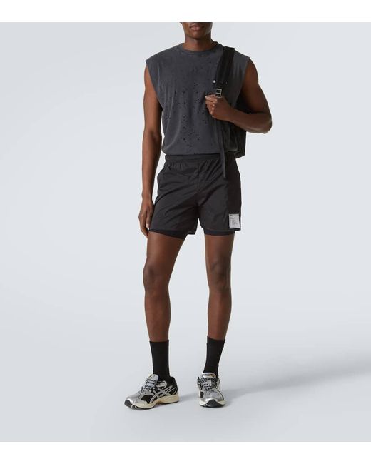 Satisfy Black Techsilk 5" Running Shorts for men