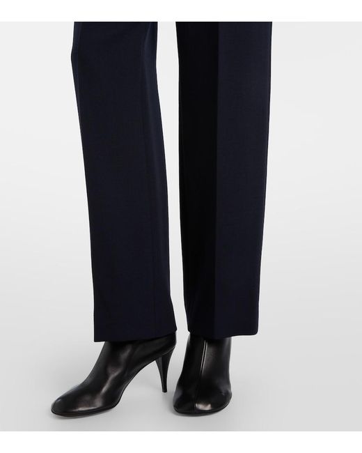 Blazé Milano Blue Resolute Virgin Wool Straight Pants