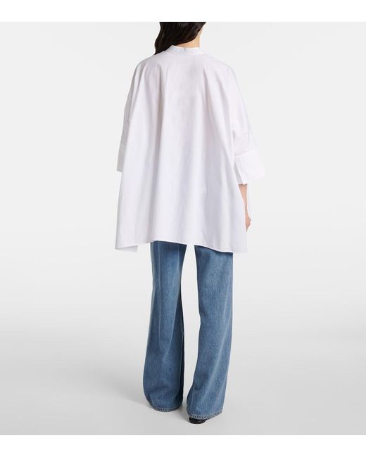 Tシャツ・カットソー JOSEPH SS25 CONGO BLOUSE POPELIN GOTS (JF009078 0020) JOSEPH Congo Oversized Cotton Poplin Shirt in White | Lyst