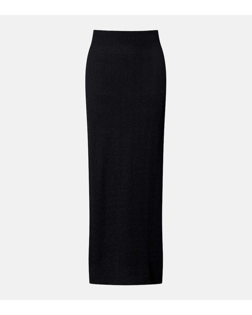 The Row Black Oboe Silk Maxi Skirt