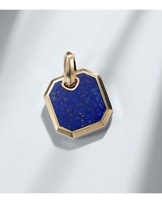 David Yurman Anhaenger Amulets Aus 18Kt Gelbgold Mit Lapislazuli in Blue für Herren