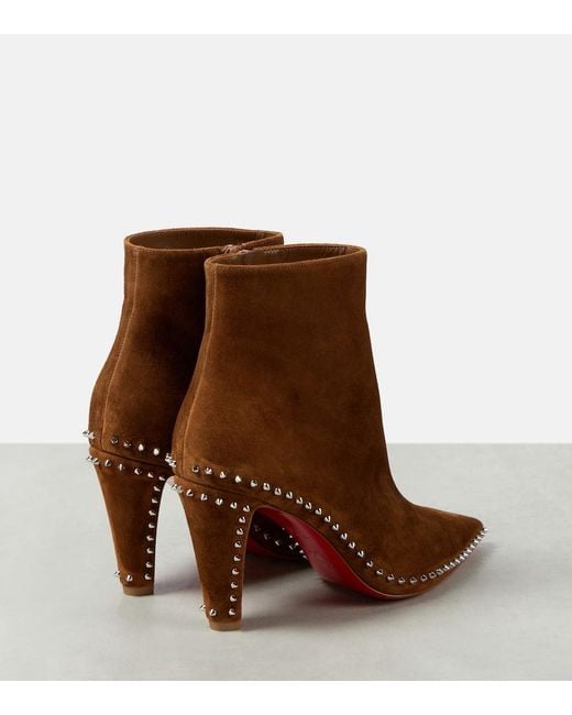 Christian Louboutin Brown Vidura 85 Suede Boots