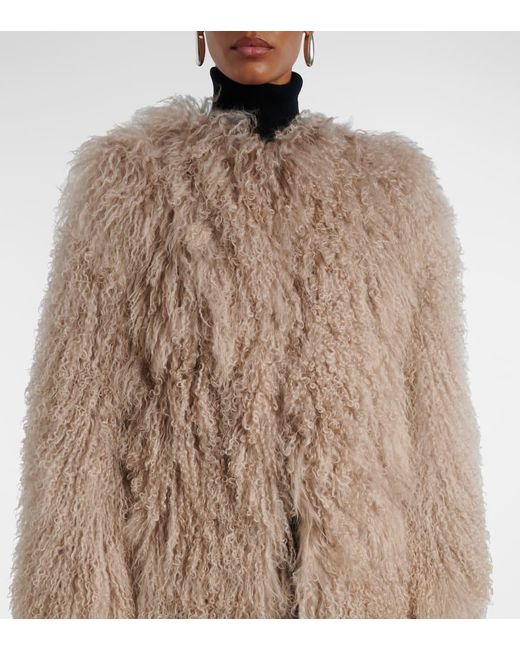 Yves Salomon Natural Jacke Aus Shearling