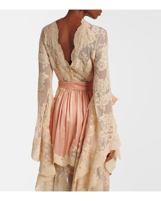 Abito Lungo Hypnotic di Zimmermann in Pink