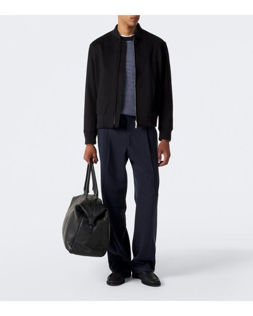 John Lobb Black Pace Leather Loafers for men