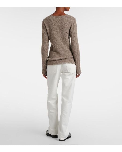 The Row Brown Maira Cashmere Sweater