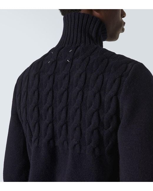 Maison Margiela Pullover Aus Wolle in Blue für Herren