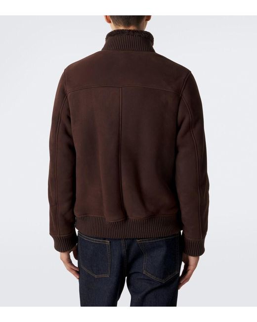 Arma Brown Arek Suede Blouson Jacket for men
