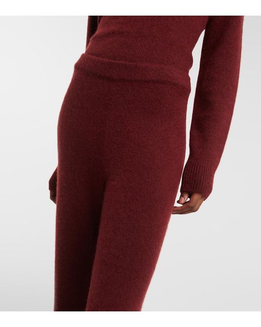 Gabriela Hearst Red Niven Cashmere And Silk Pants