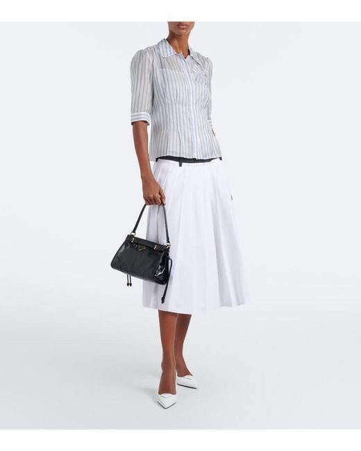 Prada Black Bonnie Small Leather Shoulder Bag