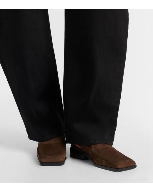 Alaïa Brown Leather Flats