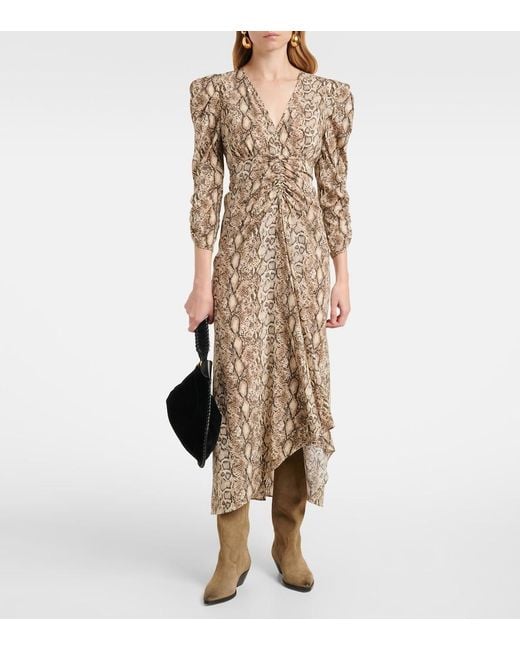 Isabel Marant Natural Mini Dress With Luxurious Blend For