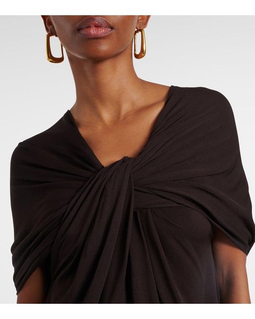 Jil Sander Black Robe Aus Jersey