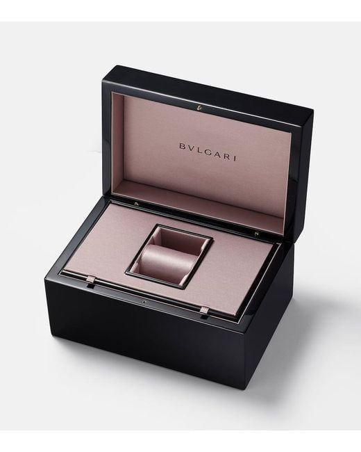 BVLGARI Metallic Uhr Serpenti Tubogas Mit Diamanten Und Rubellit