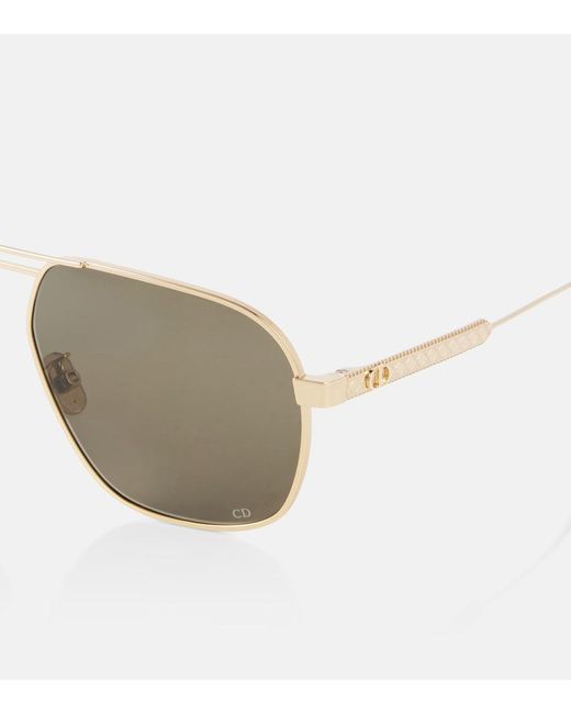 Dior Gray Diorcannage A3U Aviator Sunglasses