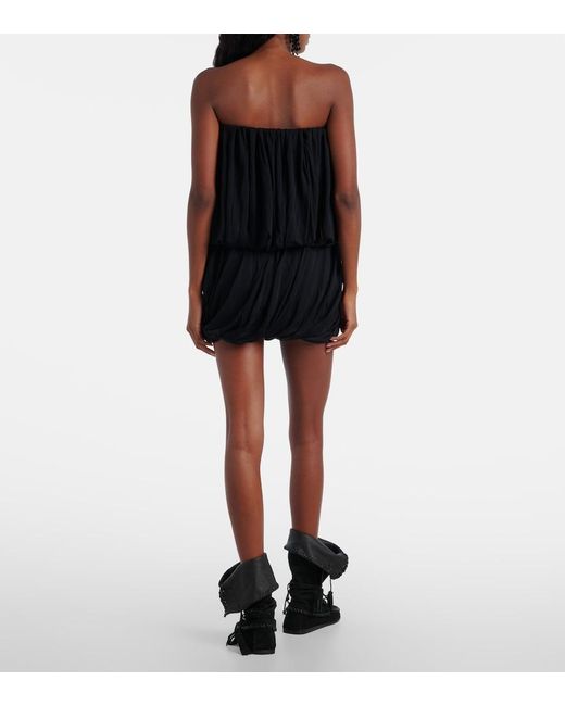 Isabel Marant Black Amalia Gathered Top