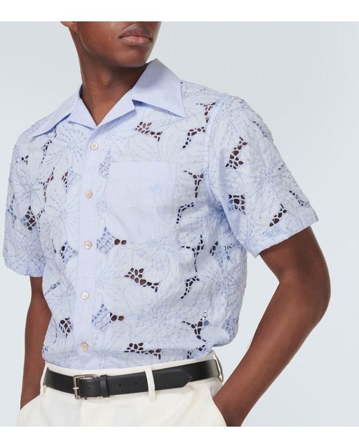 Wales Bonner Blue Highlife Bowling Shirt for men
