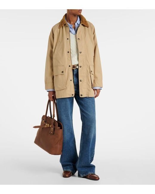 Polo Ralph Lauren Natural Corduroy-Trimmed Cotton Field Jacket