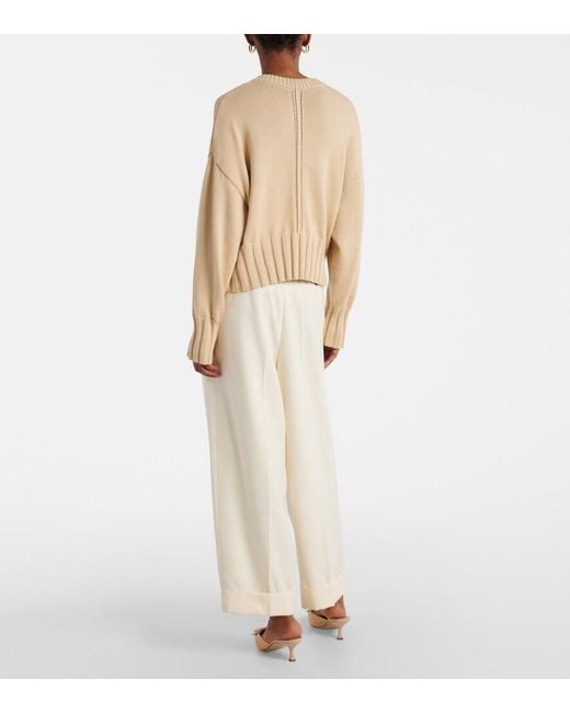 Altuzarra Natural Cotton And Silk-Blend Cardigan