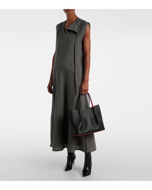 Christian Louboutin Black Cabarock Small Leather Tote Bag