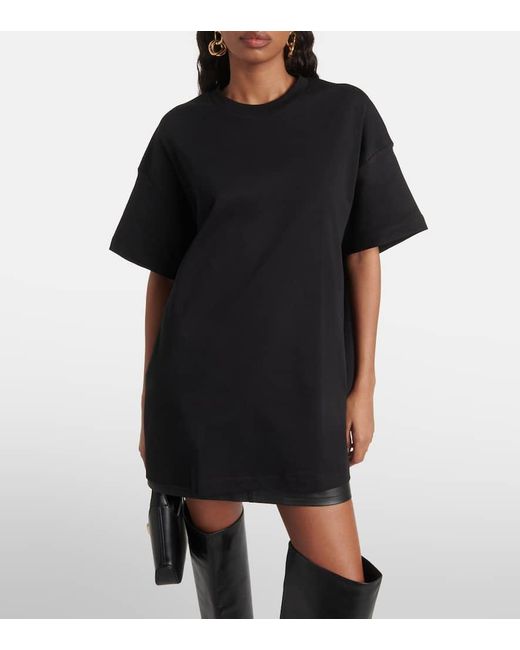 T-shirt oversize in jersey di cotone di Wardrobe NYC in Black