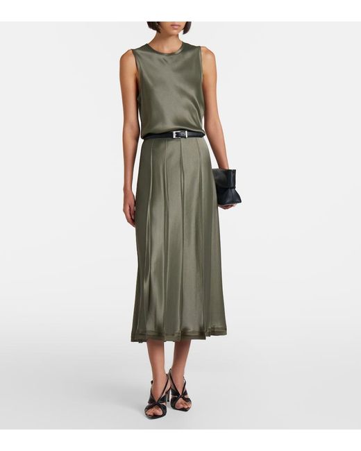 Vince Green Satin Top