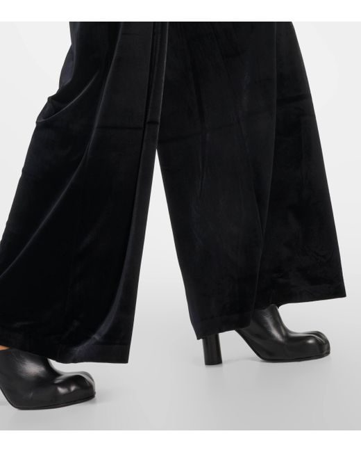 Pantalon ample Elephant en velours Norma Kamali en coloris Black
