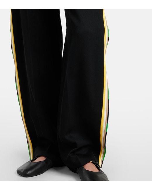 Loewe Black Wool Wide-Leg Pants
