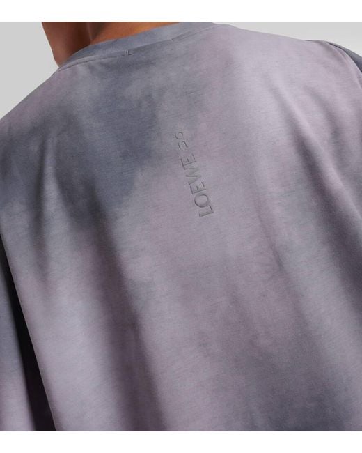 X On Camiseta Tecnica Tie-Dye Loewe de color Gray