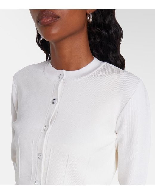 Galvan Blue Atalanta Cropped Cardigan